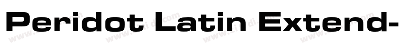 Peridot Latin Extend字体转换